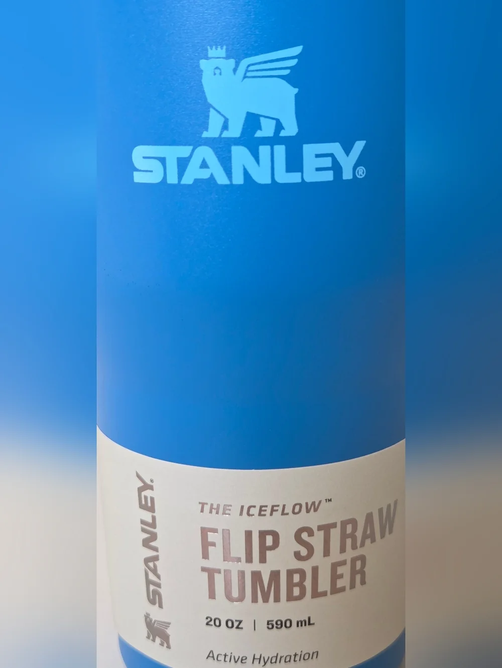 Stanley Blue Flip Straw Tumbler 20oz NIB - Picture 5 of 8